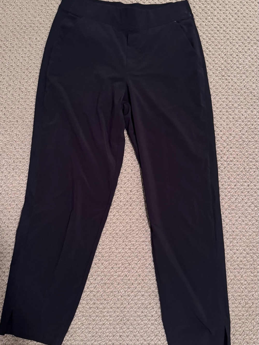 Athleta Black Cropped Slim Straight Pants